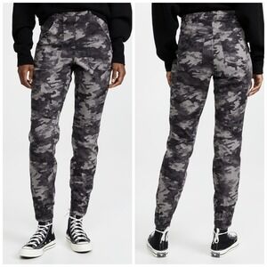 Spanx Stretch‎ Twill Ankle Jogger Pants Camo Women's M Pull On Tummy Control